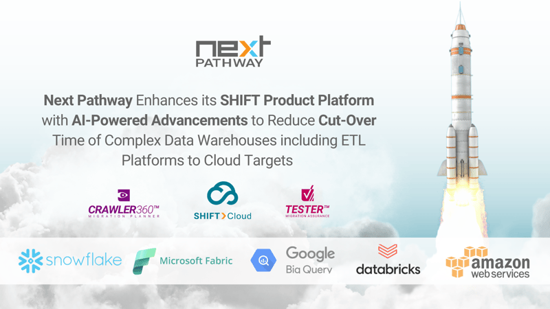 Next Pathway Enhances its SHIFT Product Platform with AI-Powered Advancements to Reduce Cut-Over Time of Complex Data Warehouses including ETL Platforms to Cloud Targets