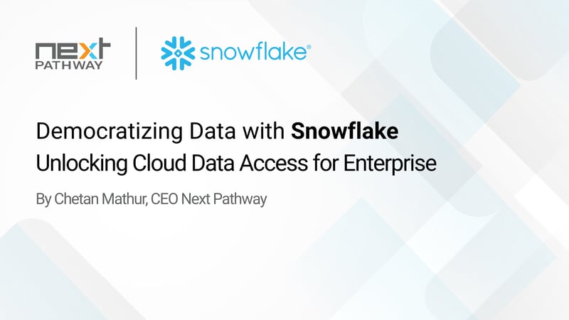 Democratizing Data with Snowflake: Unlocking Cloud Data Access