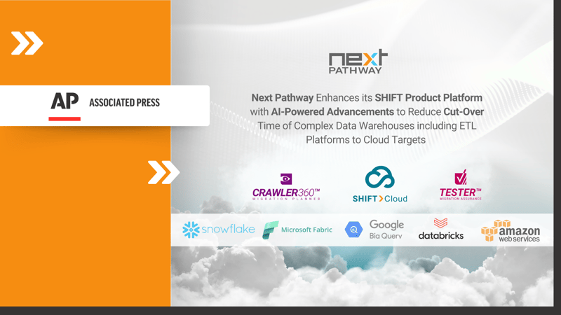 AP News Highlights Next Pathway’s AI-Powered SHIFT Platform Advancements for Faster Cloud Migration of Complex Data Warehouses
