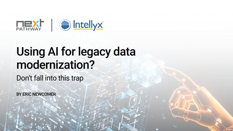 Using AI for legacy data modernization? Don’t fall into this trap