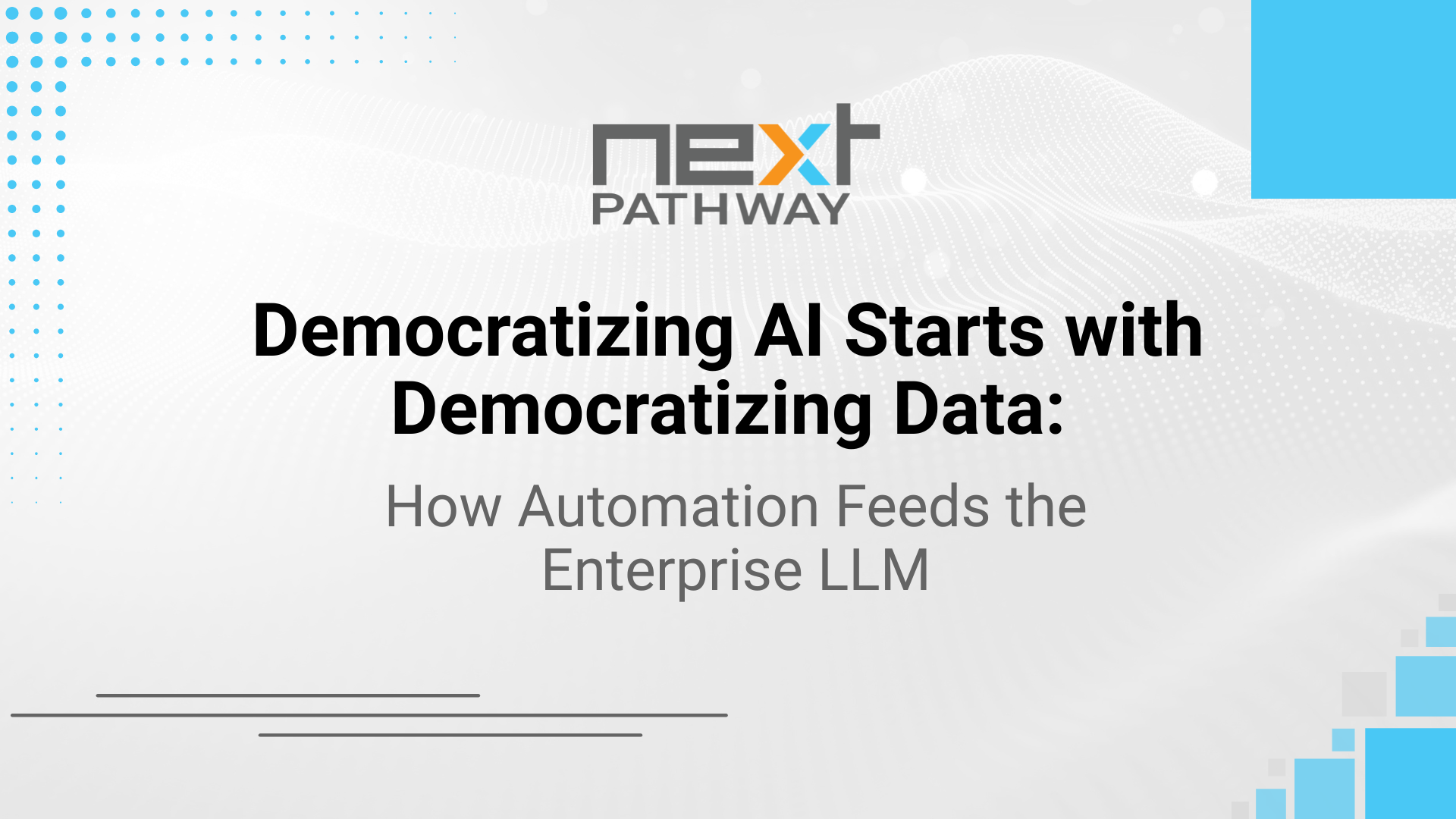 Enterprise LLM fueled by scalable data democratization