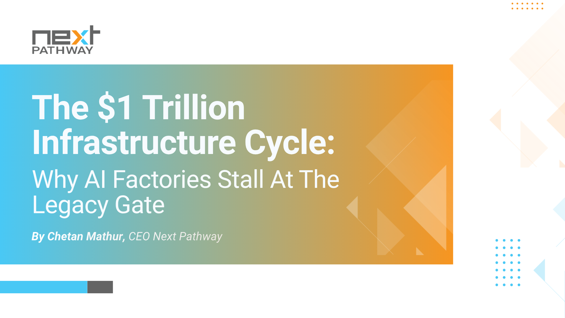 AI infrastructure bottleneck caused by legacy systems slowing enterprise AI factory adoption and data modernization efforts