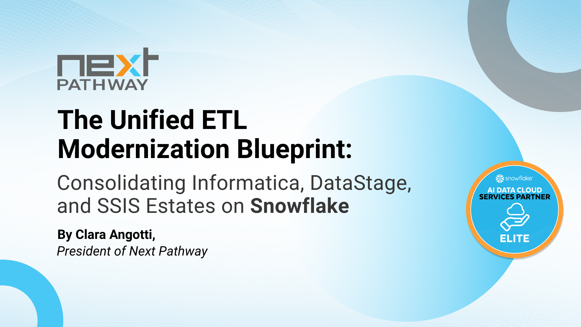 DataStage to Snowflake migration