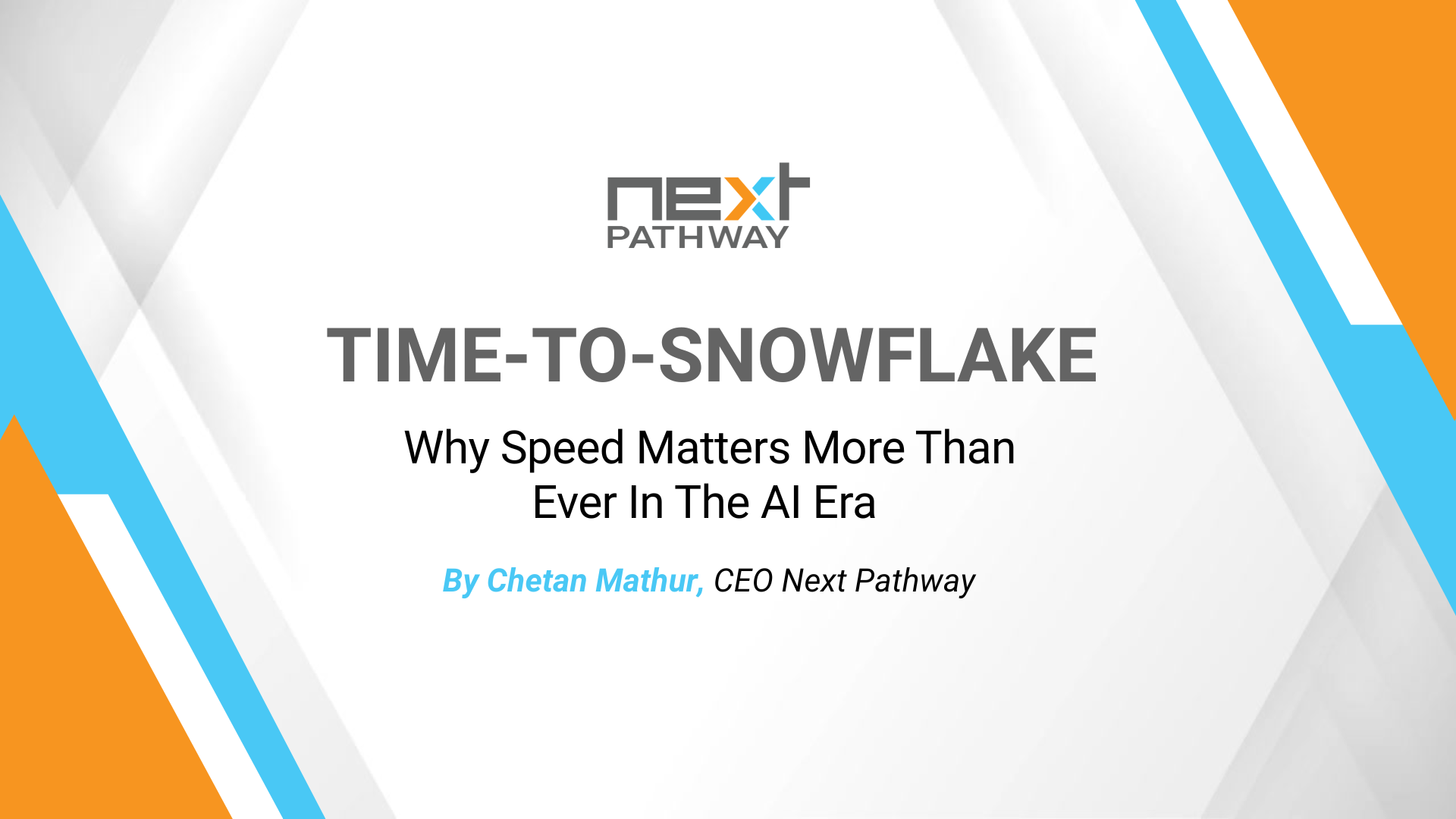 Fast migration to Snowflake enabling real-time data processing and accelerating enterprise AI adoption in the modern data cloud era