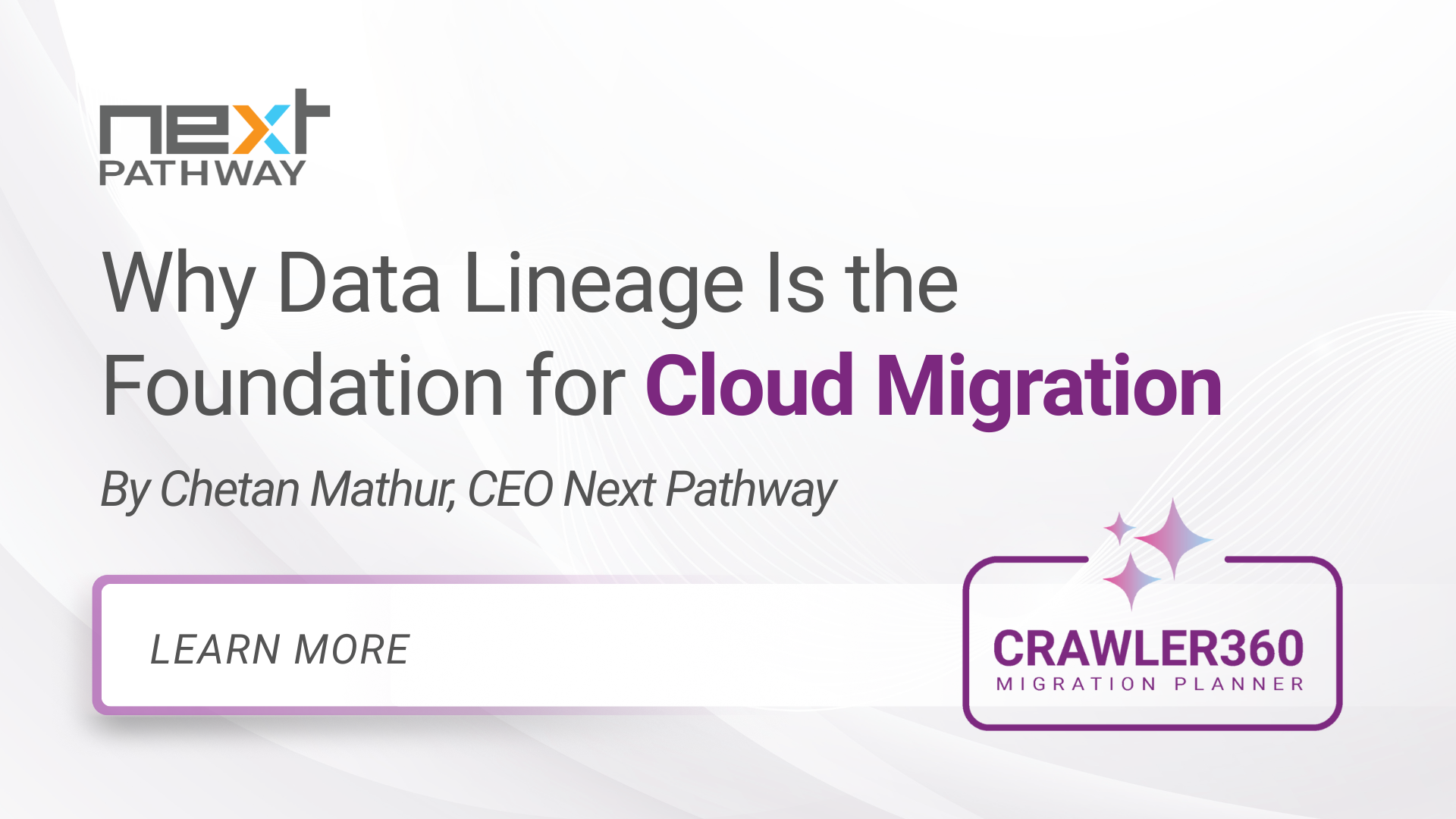 Data lineage diagram for cloud migration process
